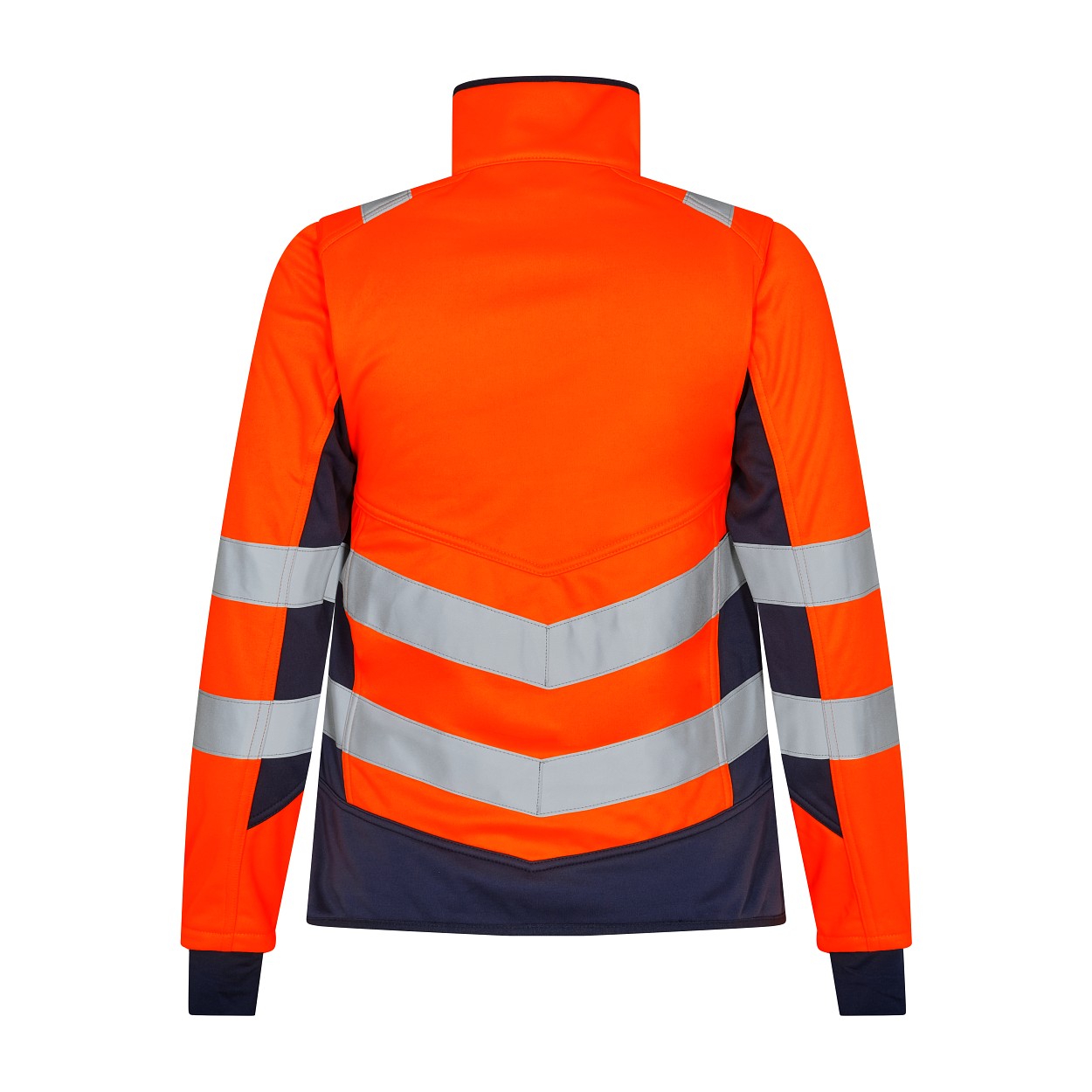 ENGEL Safety Damen Softshelljacke in Orange/Blue ink, Größe XS