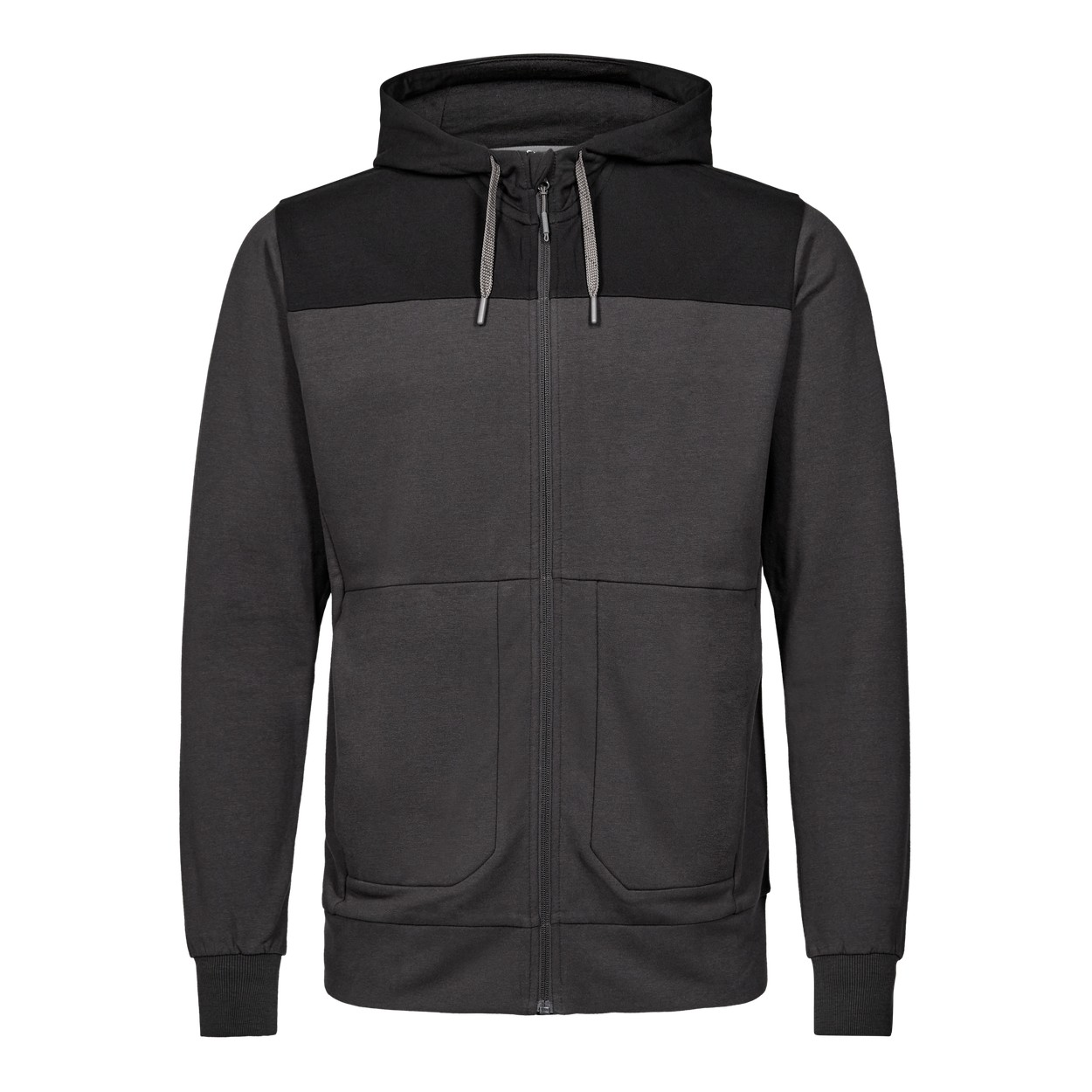 ENGEL Entire sweatcardigan mit kapuze in Anthrazitgrau/Schwarz, Größe XS