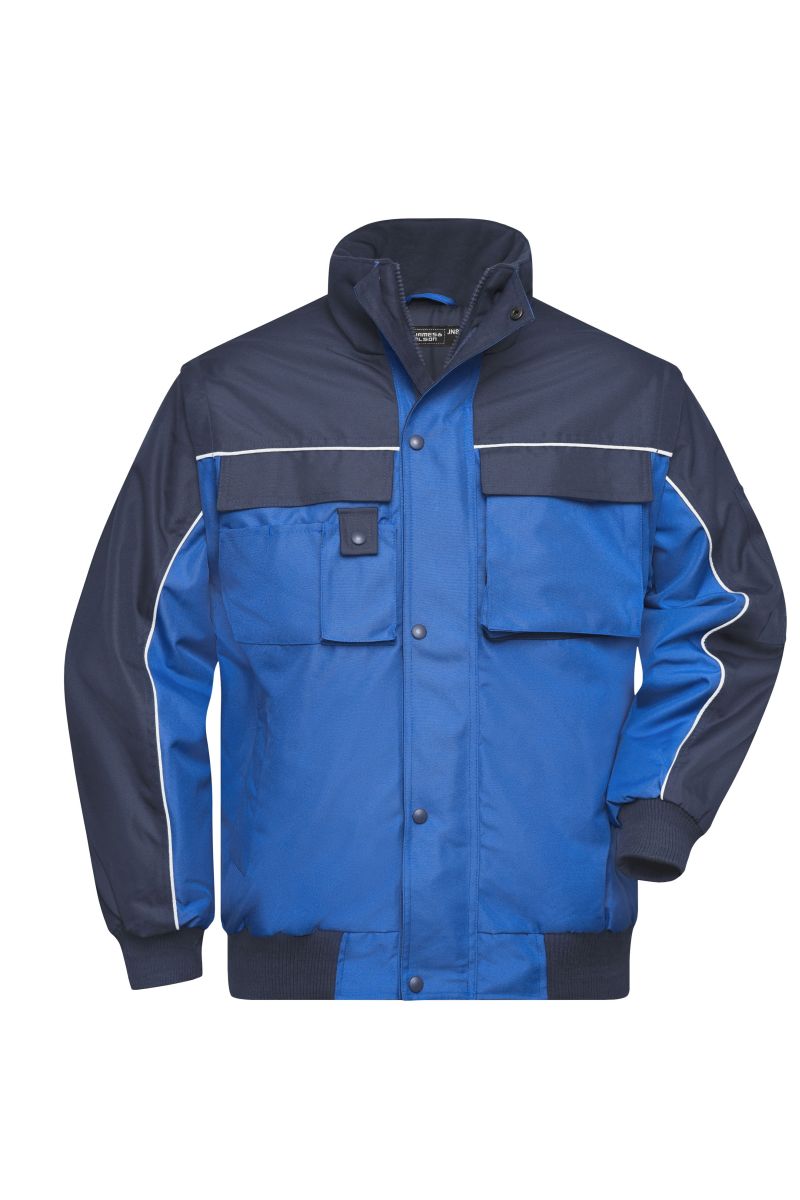 JN810 Workwear Jacke in Royal / Navy, Größe 2XL von James & Nicholson