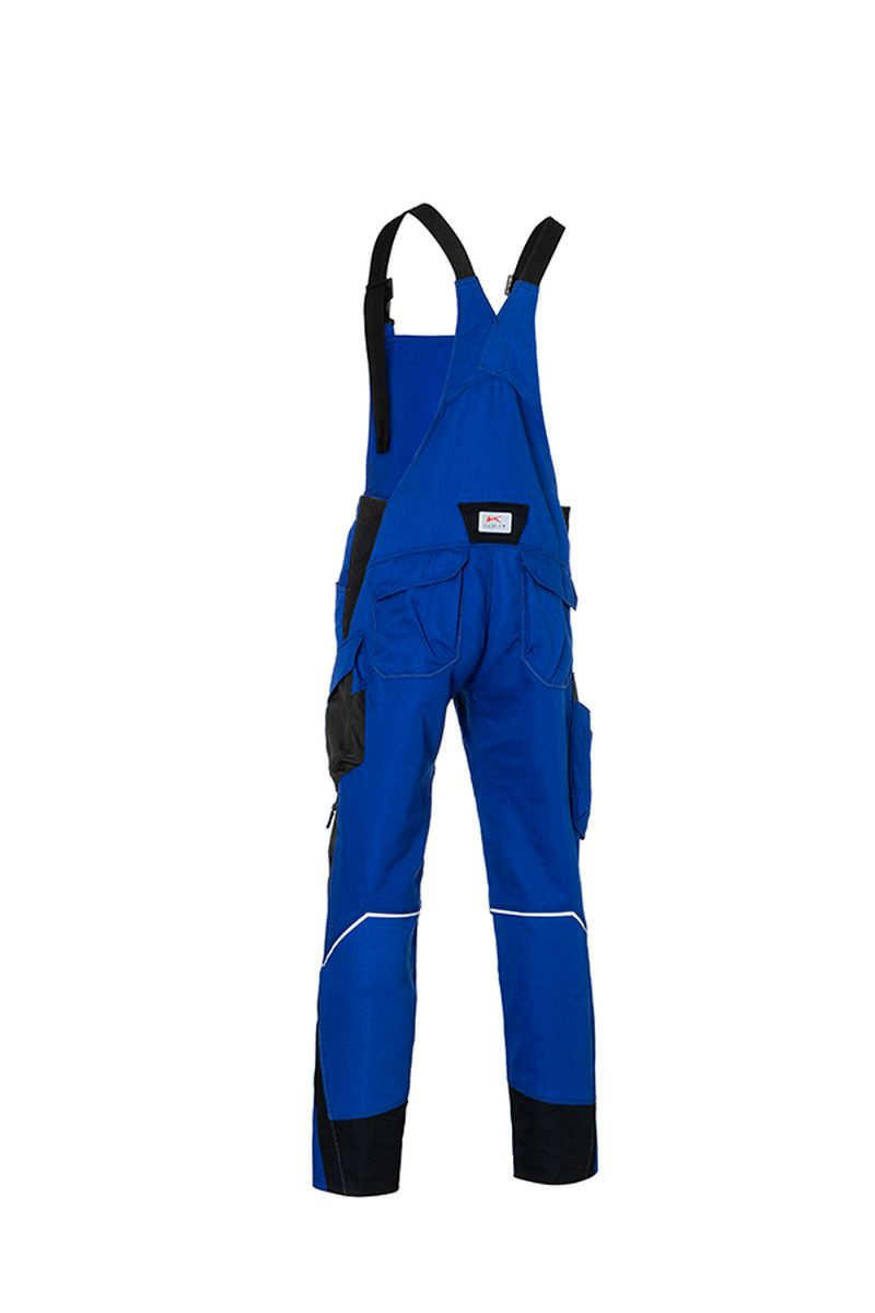 KÜBLER BODYFORCE Latzhose in Schwarz / Anthrazit, Größe 31