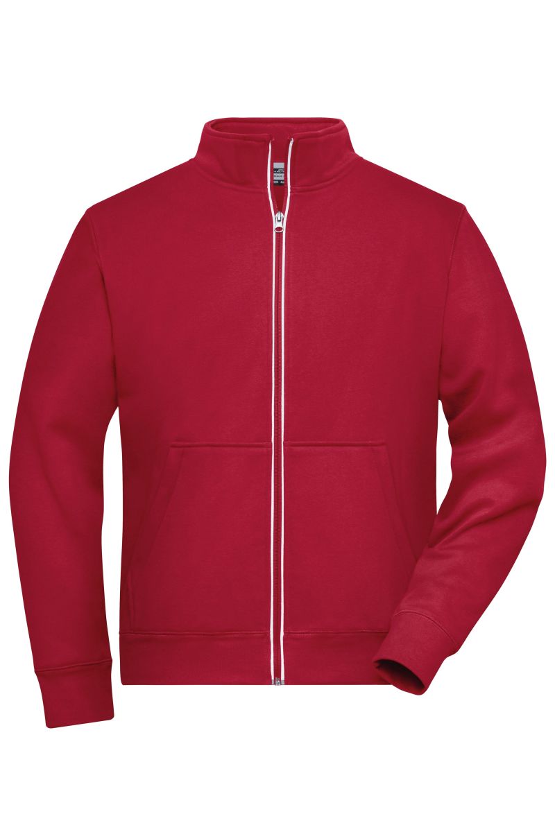 JN1810 Herren Doubleface Work Jacke - SOLID - in Red, Größe L von James & Nicholson