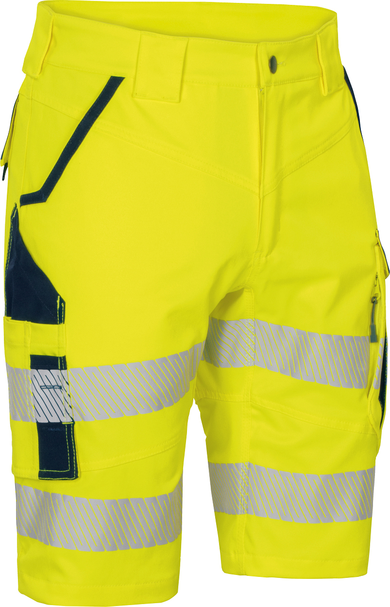 Short Flex-HiVis leuchtgelb-marine in Gr. 68 von Vizwell