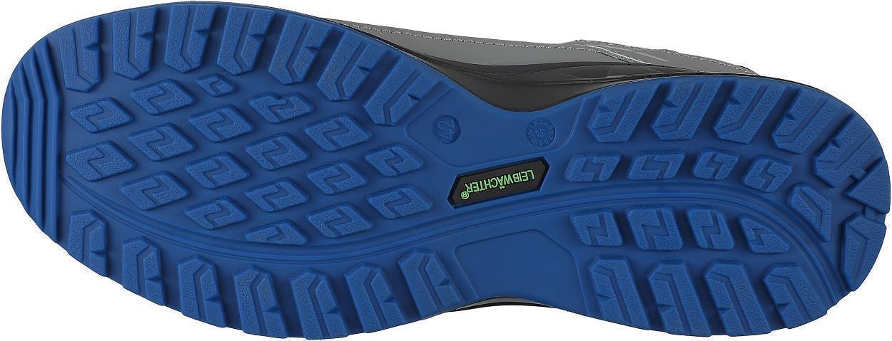 Halbschuh L1294 Brüssel in Grau/Schwarz/Blau, Gr. 47 von Leibwächter