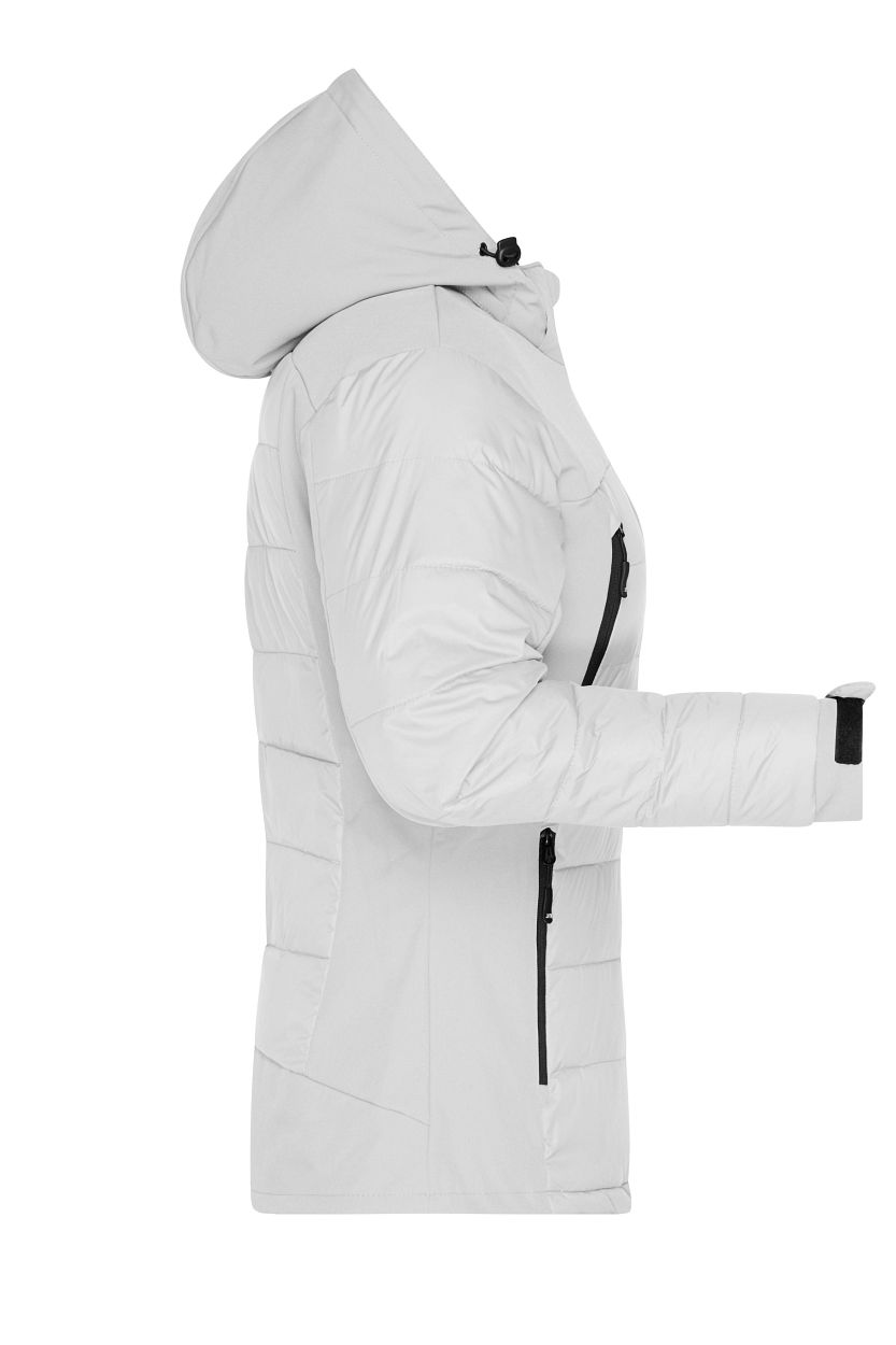 Ladies' Outdoor Hybrid Jacket "JN1049" in White, Größe 2XL - Daiber