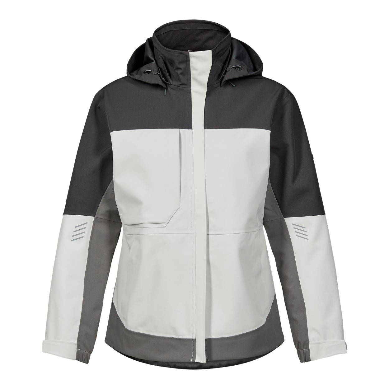 ENGEL Entire Damen Shelljacke in Bone White / Anthracite Grey, Größe XS