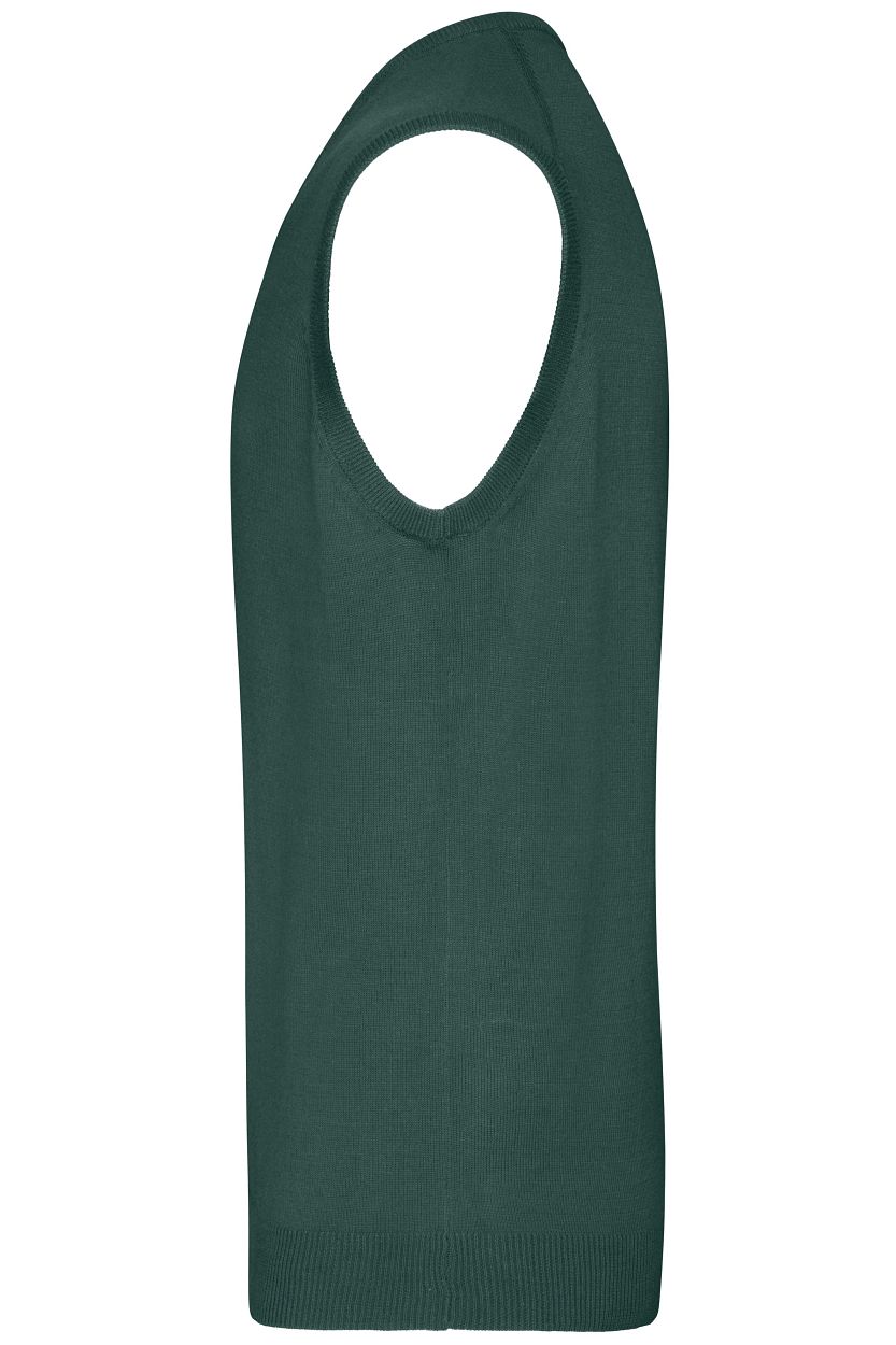 Men's V-Neck Pullunder "JN657" in Forest-Green, Größe 3XL - Daiber
