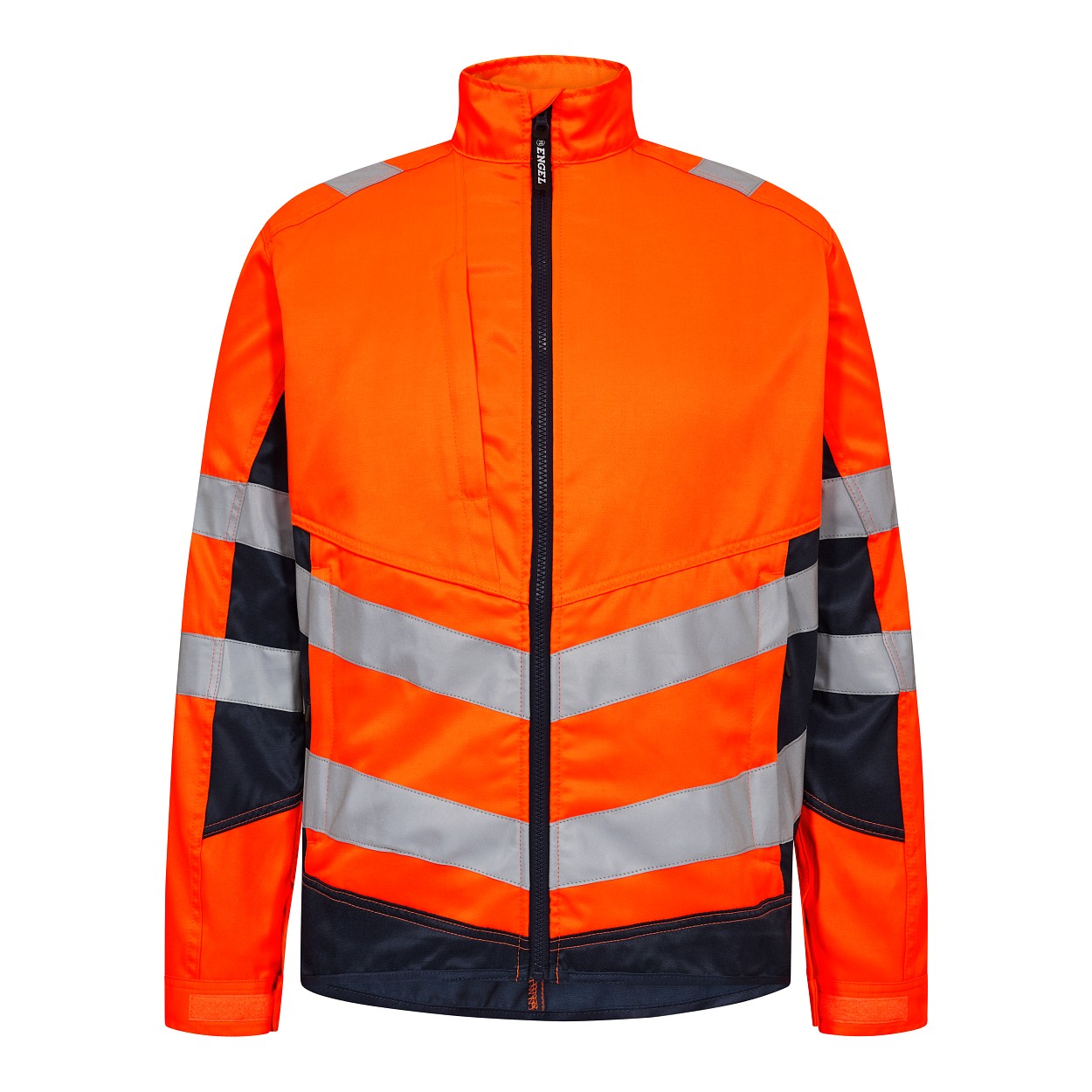 ENGEL Safety Light Arbeitsjacke in Orange/Blue ink, Größe XS