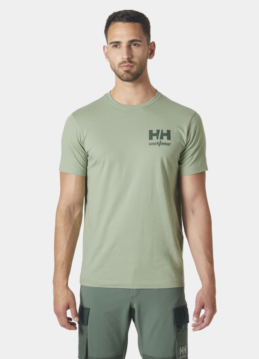 T-Shirt Logo in Jade, Gr. 4XL von Helly Hansen Workwear