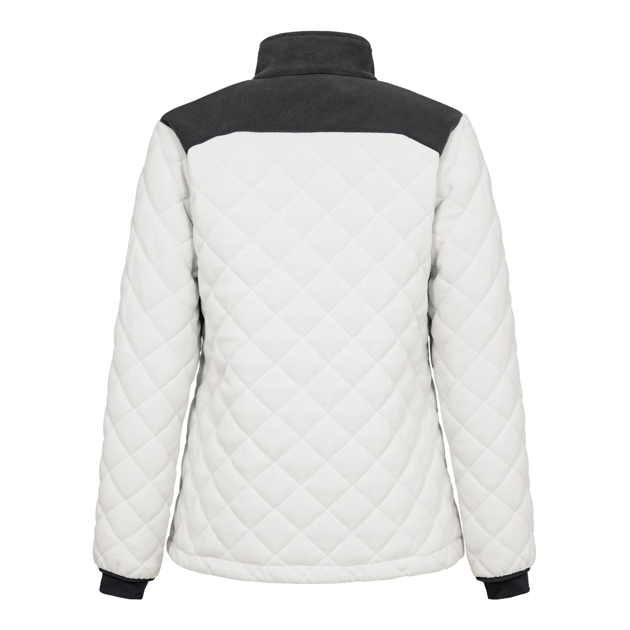 ENGEL Entire Damen Gestepptes-Fleecejacke in Bone White / Anthracite Grey, Größe XS