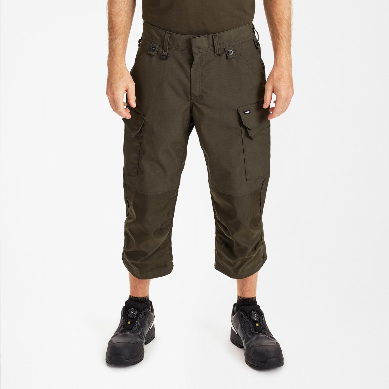 ENGEL Entire 3/4-Hose mit 2-Wege-Stretch in Forest Green, Größe 54