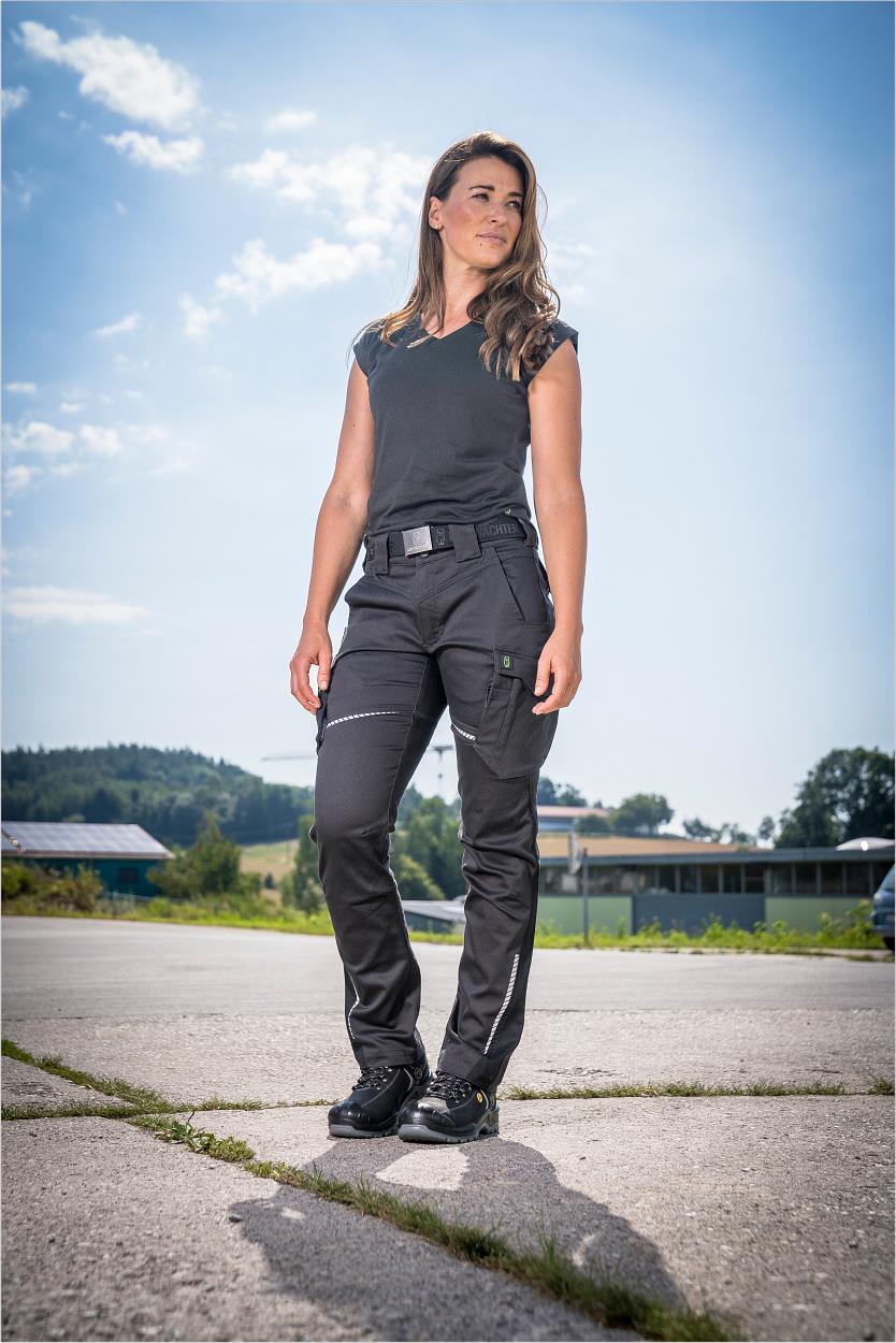 Bundhose ohne Knietaschen FLXDHO28 Flex Line in Anthrazit/Schwarz, Gr. 36 von Leibwächter