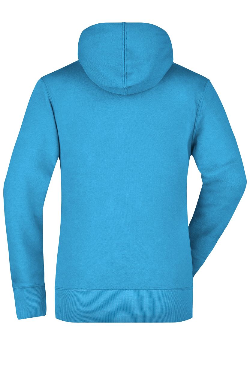 Ladies' Hooded Sweat "JN051" in Turquoise, Größe 2XL - Daiber