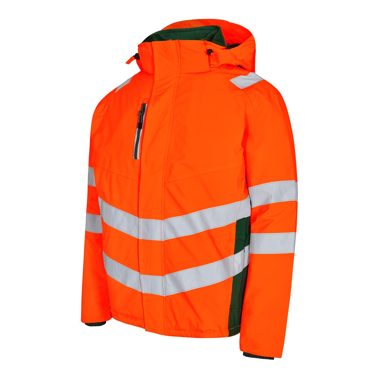 ENGEL Safety Winterjacke in Orange/Grün, Größe XS