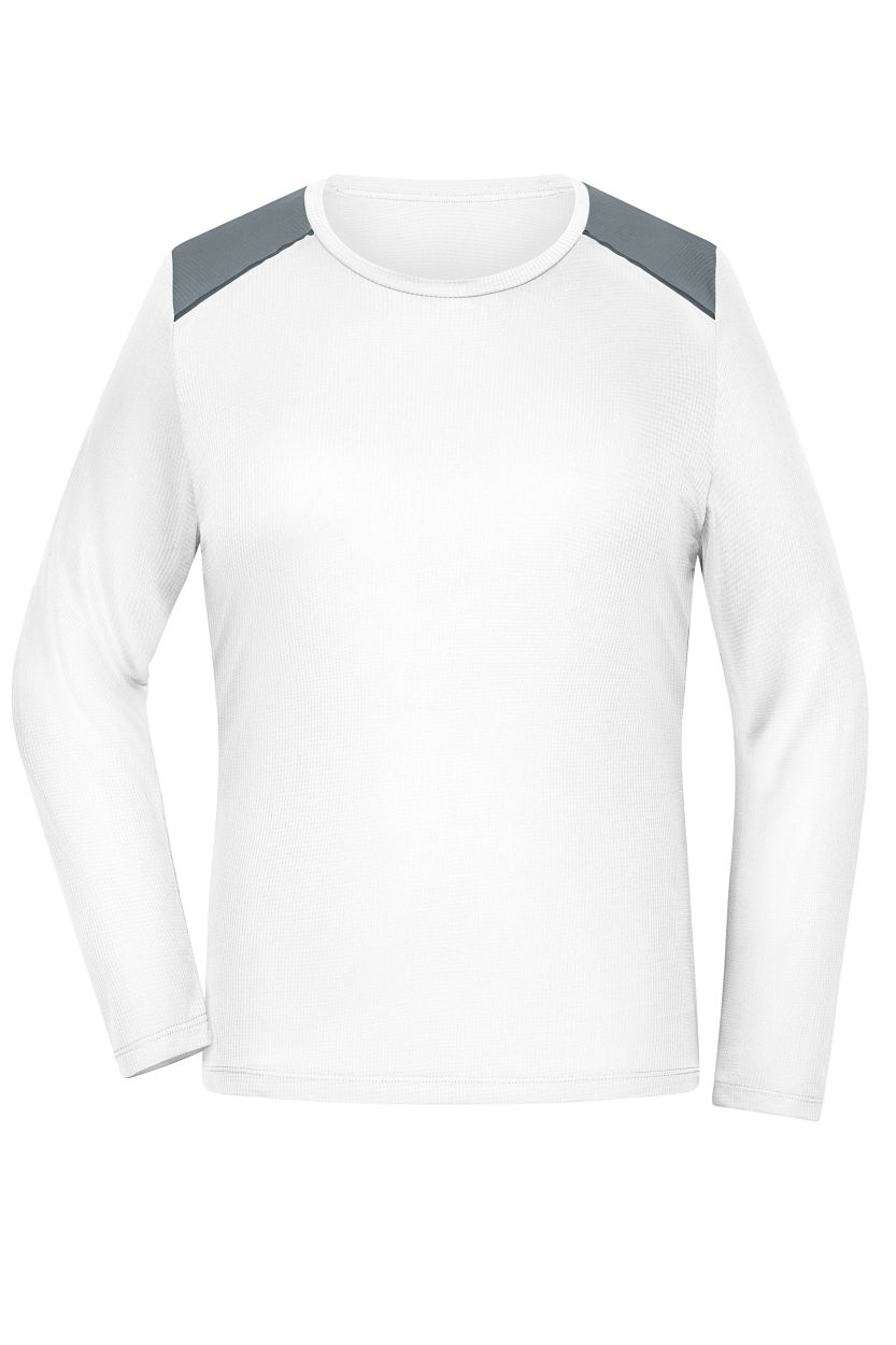 Ladies' Running Shirt Longsleeve GRS "JN1385" in White, Größe 2XL - Daiber