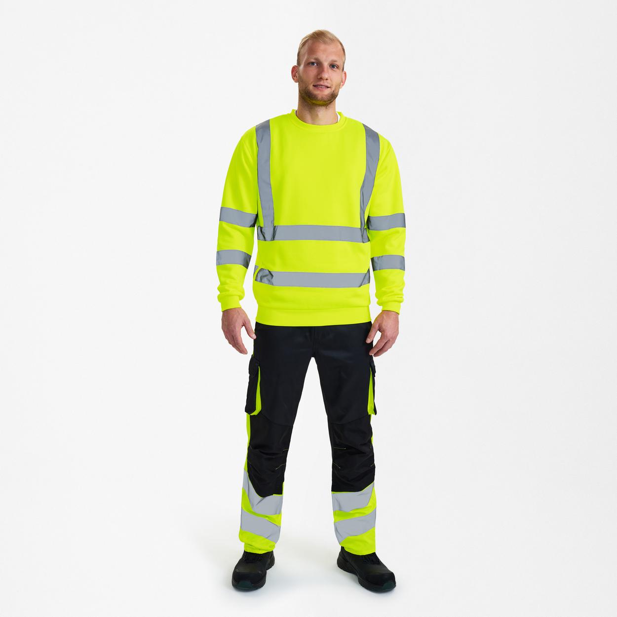 ENGEL Safety Sweatshirt in Gelb, Größe XS