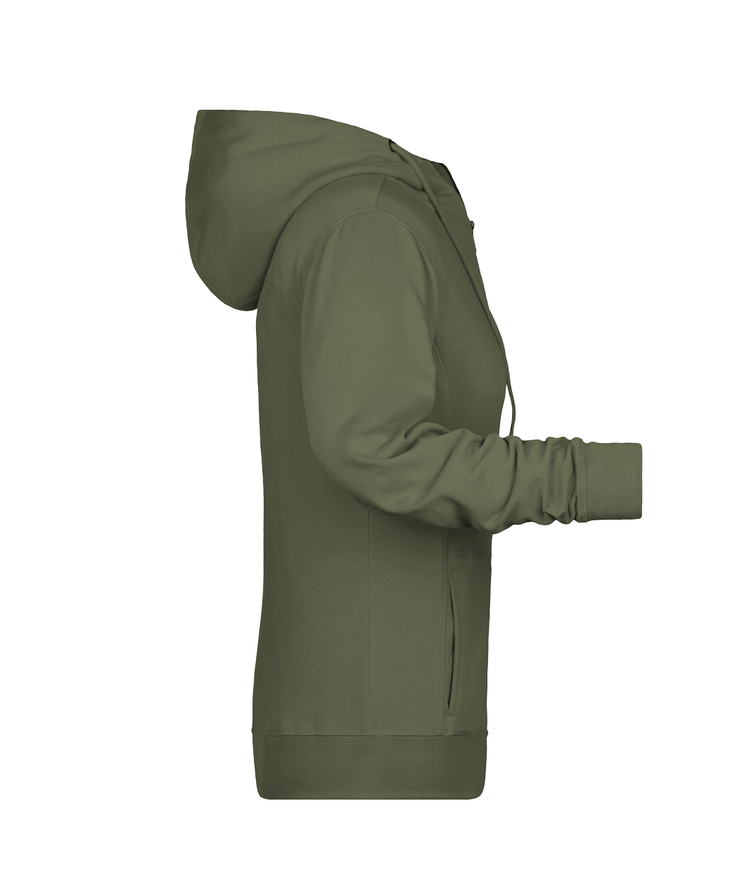 Ladies' Zip Hoody OCS Blended & RCS "8025" in Olive, Größe 3XL - Daiber