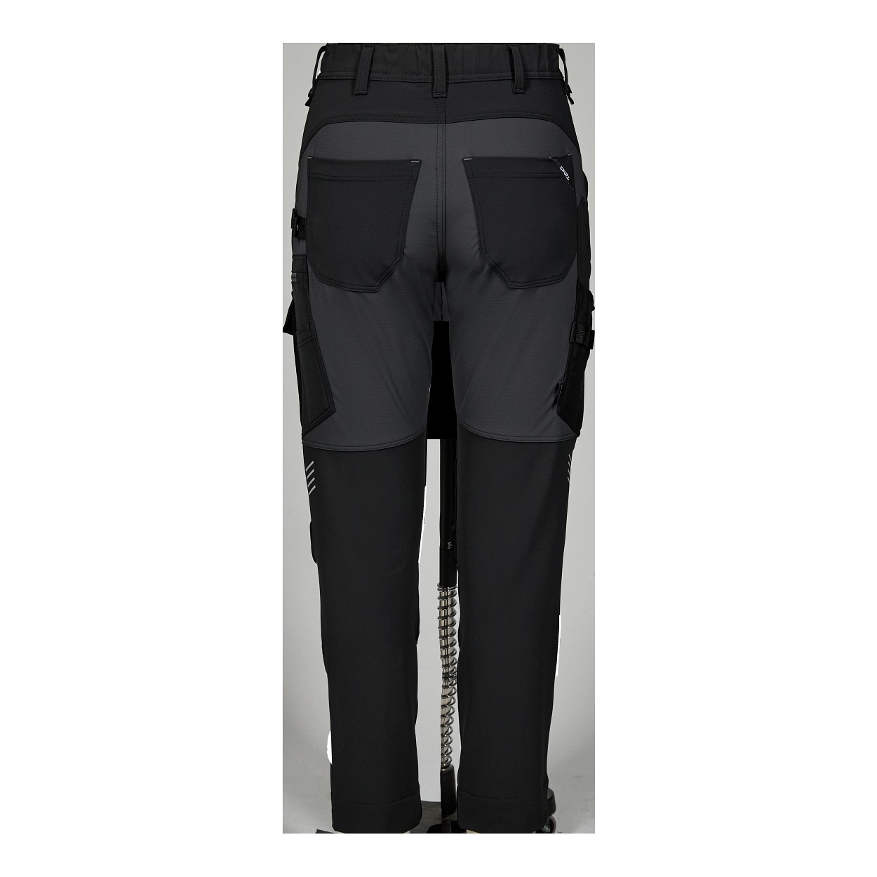 ENGEL Entire Damen Arbeitshose mit 4-Wege-Stretch in Schwarz/Anthrazit Grau, Größe 48