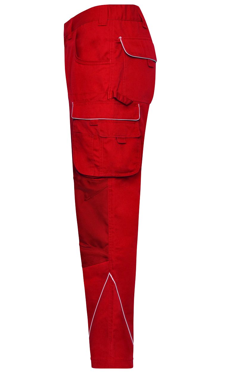 Workwear Pants - SOLID - "JN878" in Red, Größe 110 - Daiber