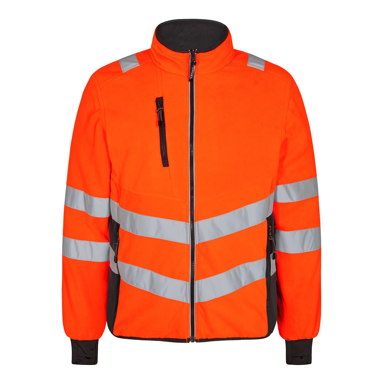 ENGEL Safety Fleecejacke in Orange/Anthrazit Grau, Größe XS
