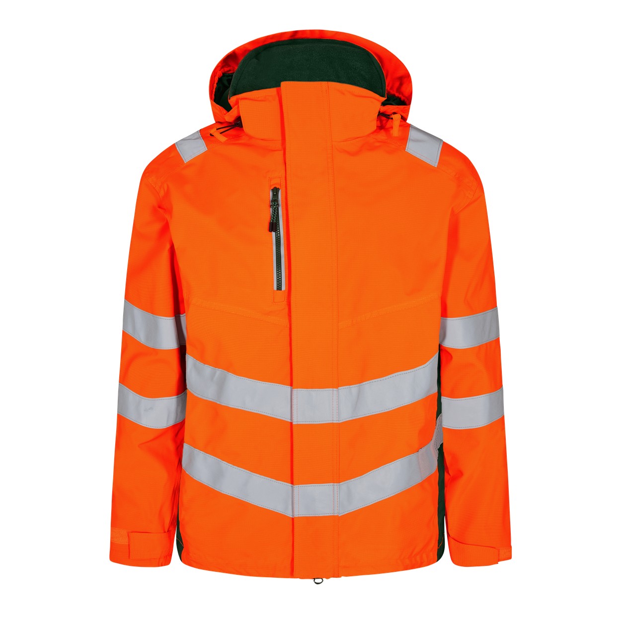 ENGEL Safety Shelljacke in Orange/Grün, Größe XS