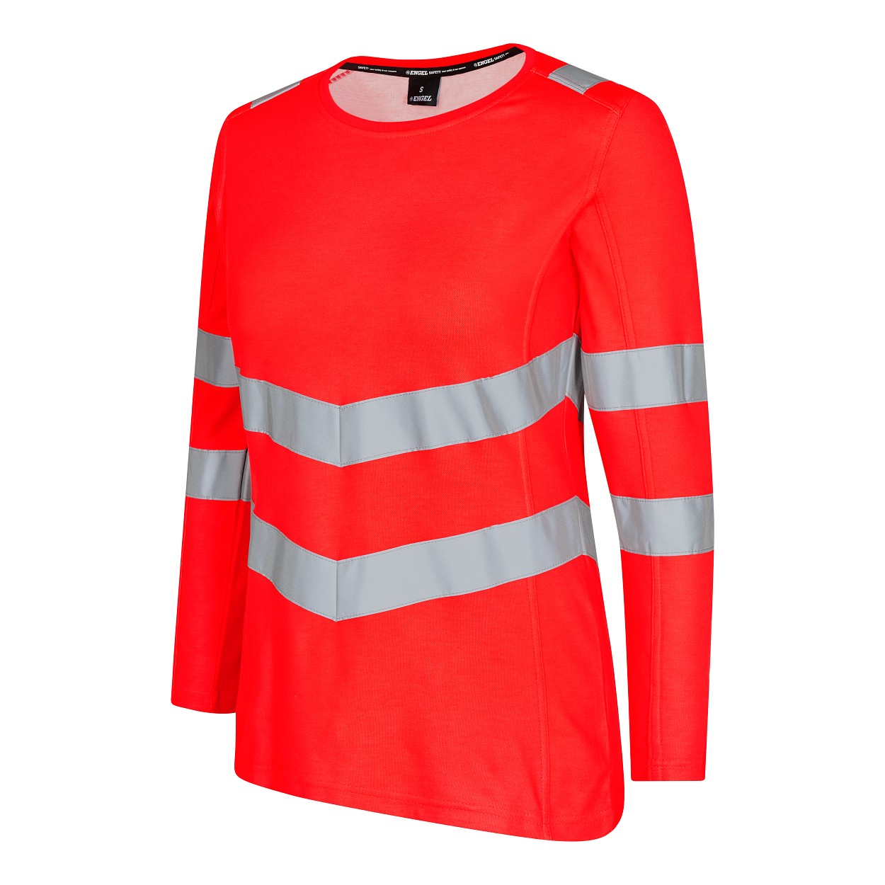 ENGEL Safety Damen langarm-Shirt in Rot, Größe XS