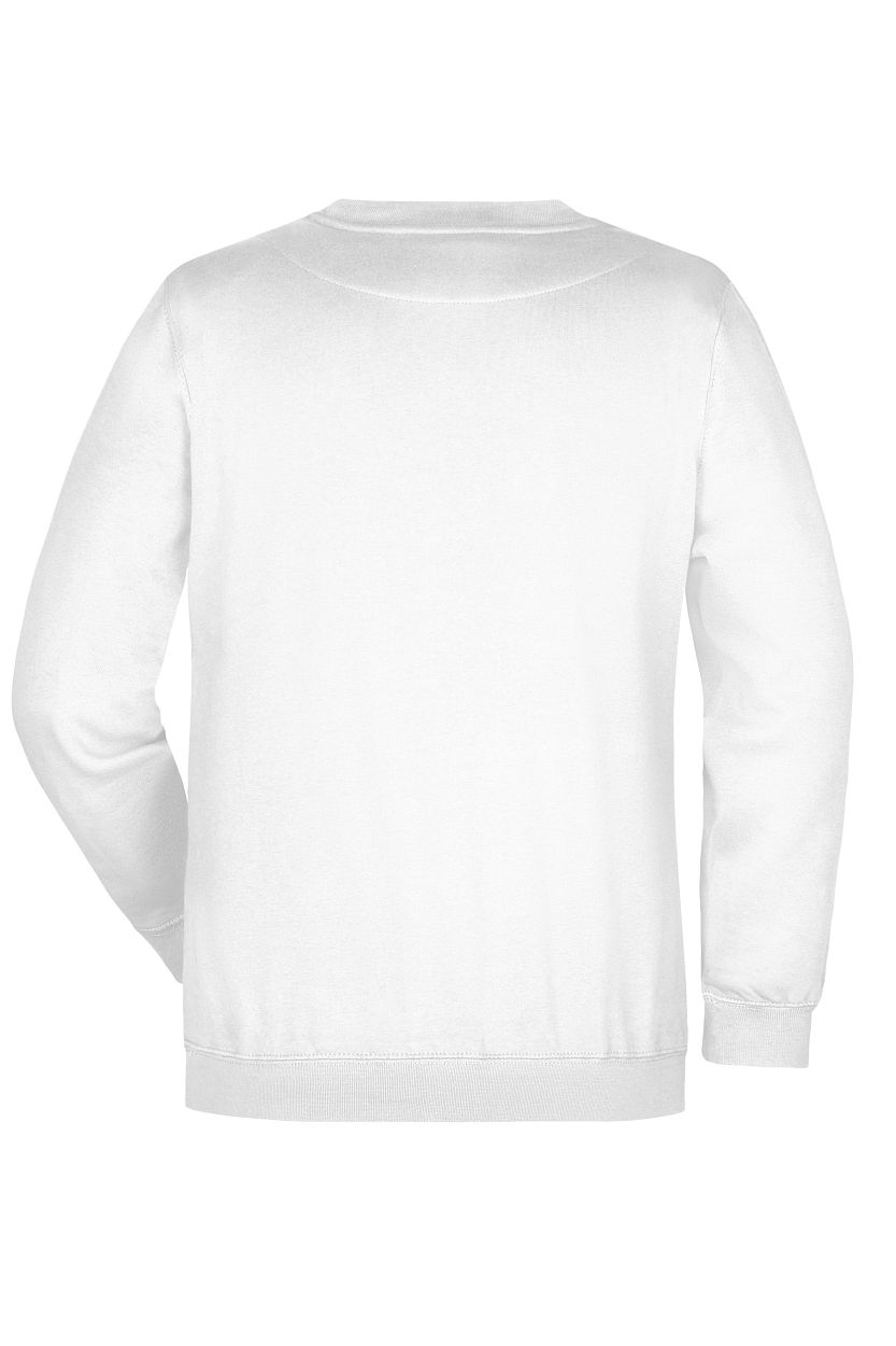 Round-Sweat Heavy "JN040" in White, Größe 5XL - Daiber