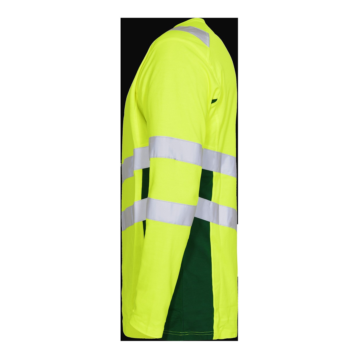 ENGEL Safety Langarm-Shirt in Gelb/Grün, Größe XS