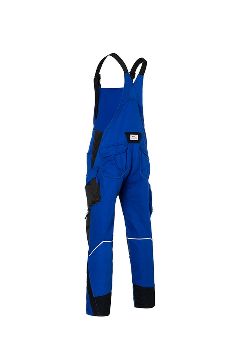 KÜBLER BODYFORCE Latzhose in Schwarz / Anthrazit, Größe 31