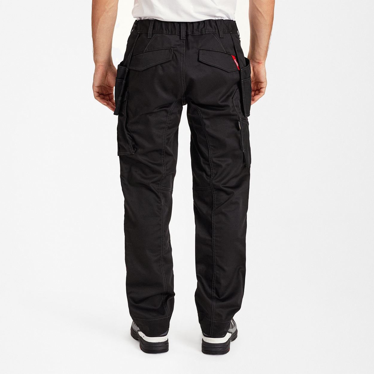 ENGEL Extend Arbeitshose mit Holstertaschen in Schwarz, Größe 26