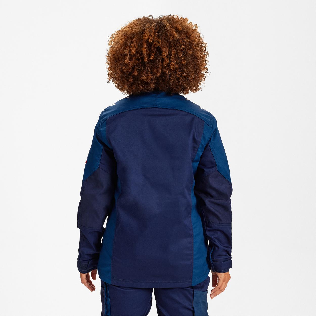 ENGEL Galaxy Damen Arbeitsjacke mit 2-Wege-Stretch in Blue Ink/Dark Petrol, Größe XS