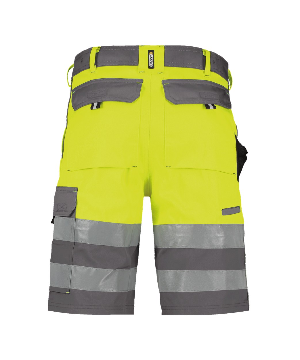 Warnschutz-Shorts "DASSY® Venna" in ZEMENTGRAU/NEONGELB, Größe 66 PESCO61