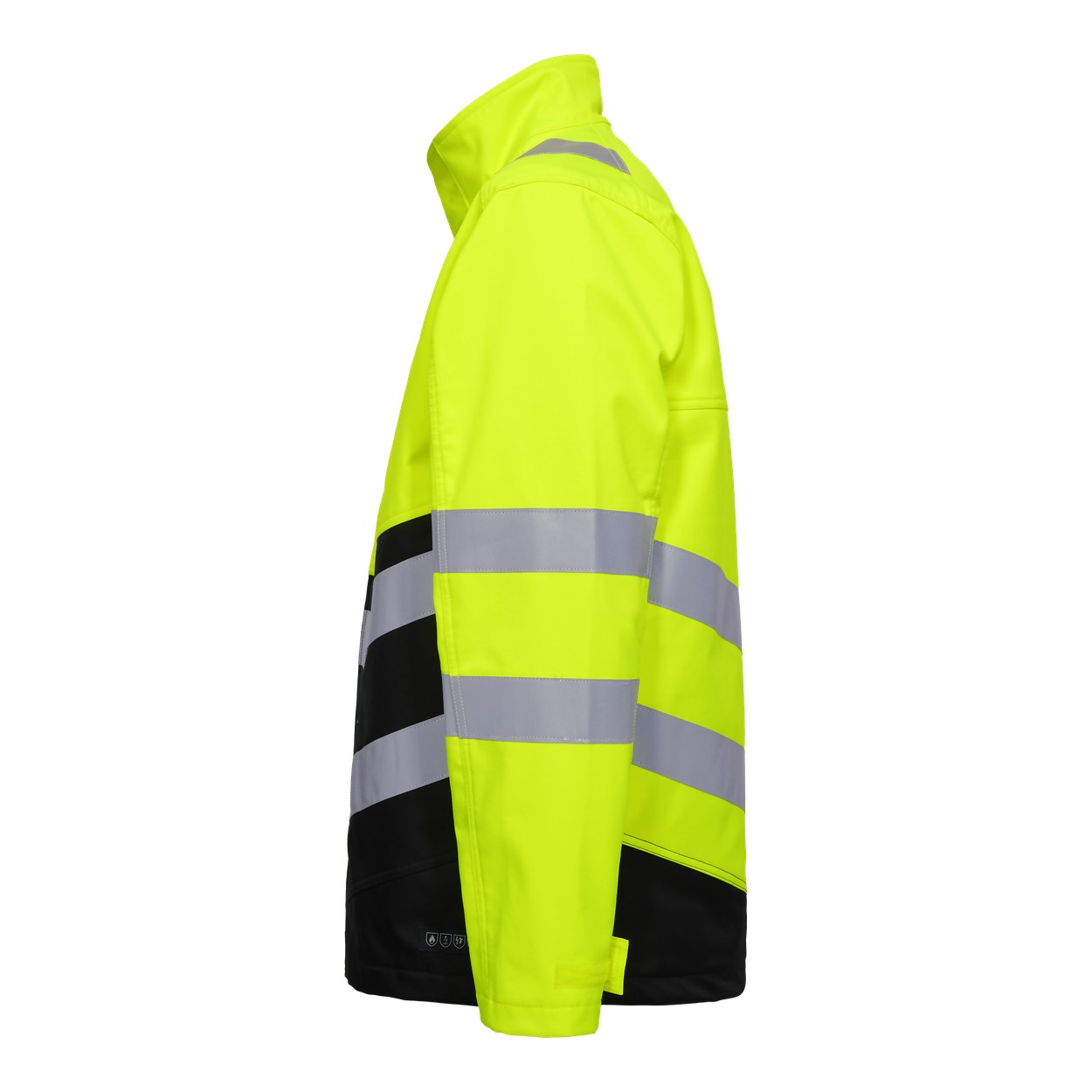 ENGEL Safety+ Softshelljacke in Gelb/Schwarz, Größe XS