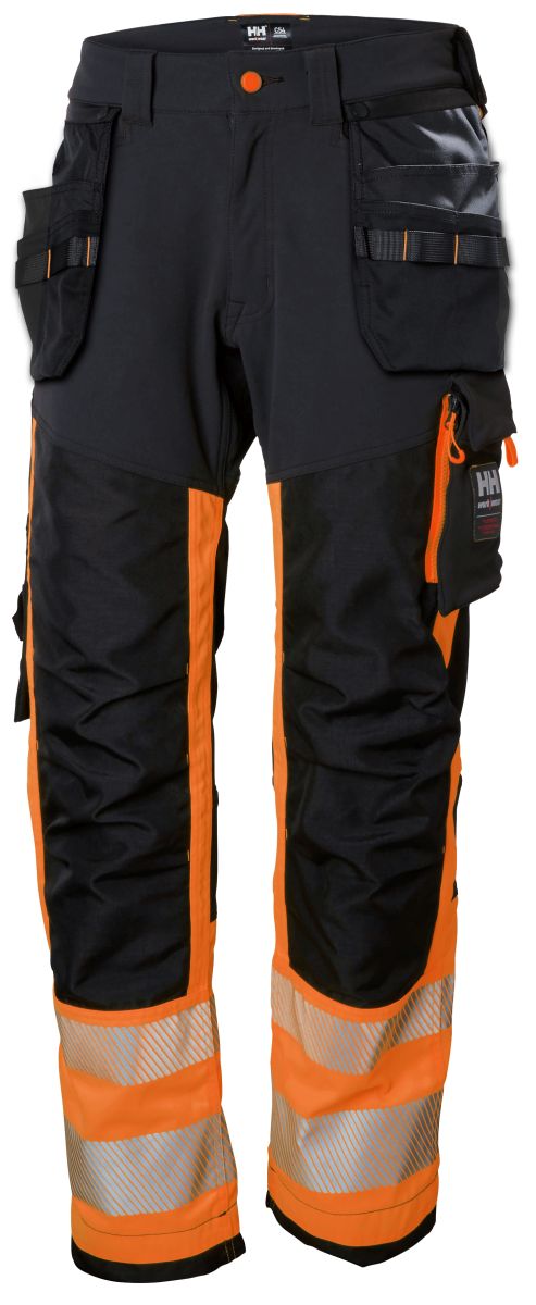 Hi-Vis Handwerkshose Klasse 1 ICU in Orange, Gr. 92 von Helly Hansen Workwear
