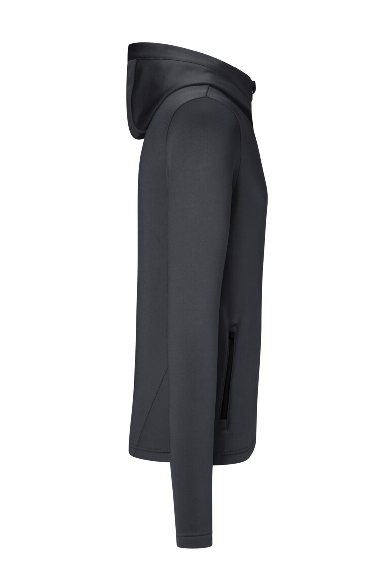 HAKRO 873 Kapuzen-Tecjacke ECO in Karbongrau, Größe 3XL