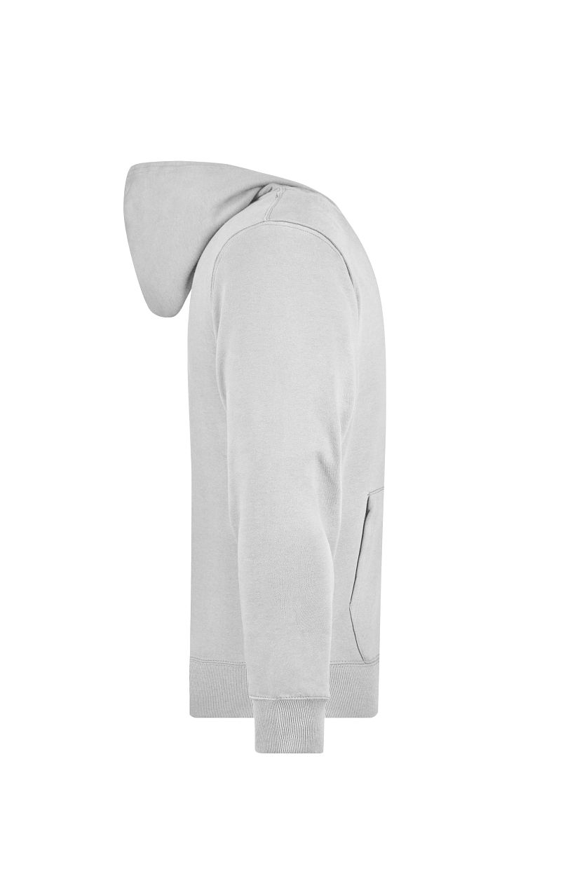 Men's Hooded Jacket "JN042" in White, Größe 3XL - Daiber