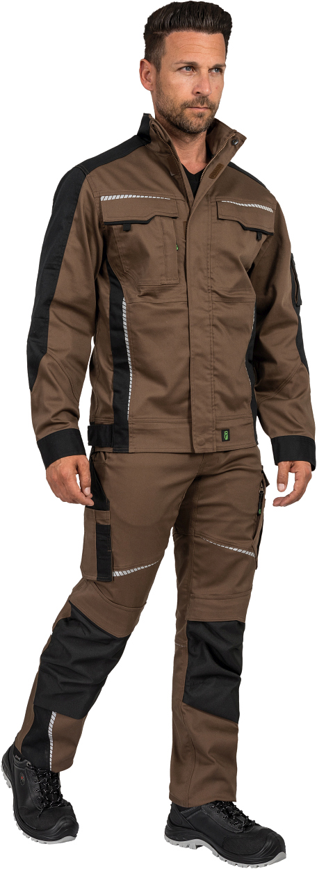 Bundjacke Flex Line Haselnuss/Schwarz FLEXJ, Gr. 2XL von Leibwächter