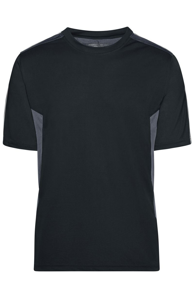 JN827 Craftsmen T-Shirt - STRONG - in Black / Carbon, Größe S von James & Nicholson JN827 Craftsmen T-Shirt - STRONG - in Black / Carbon, Größe S von James & Nicholson