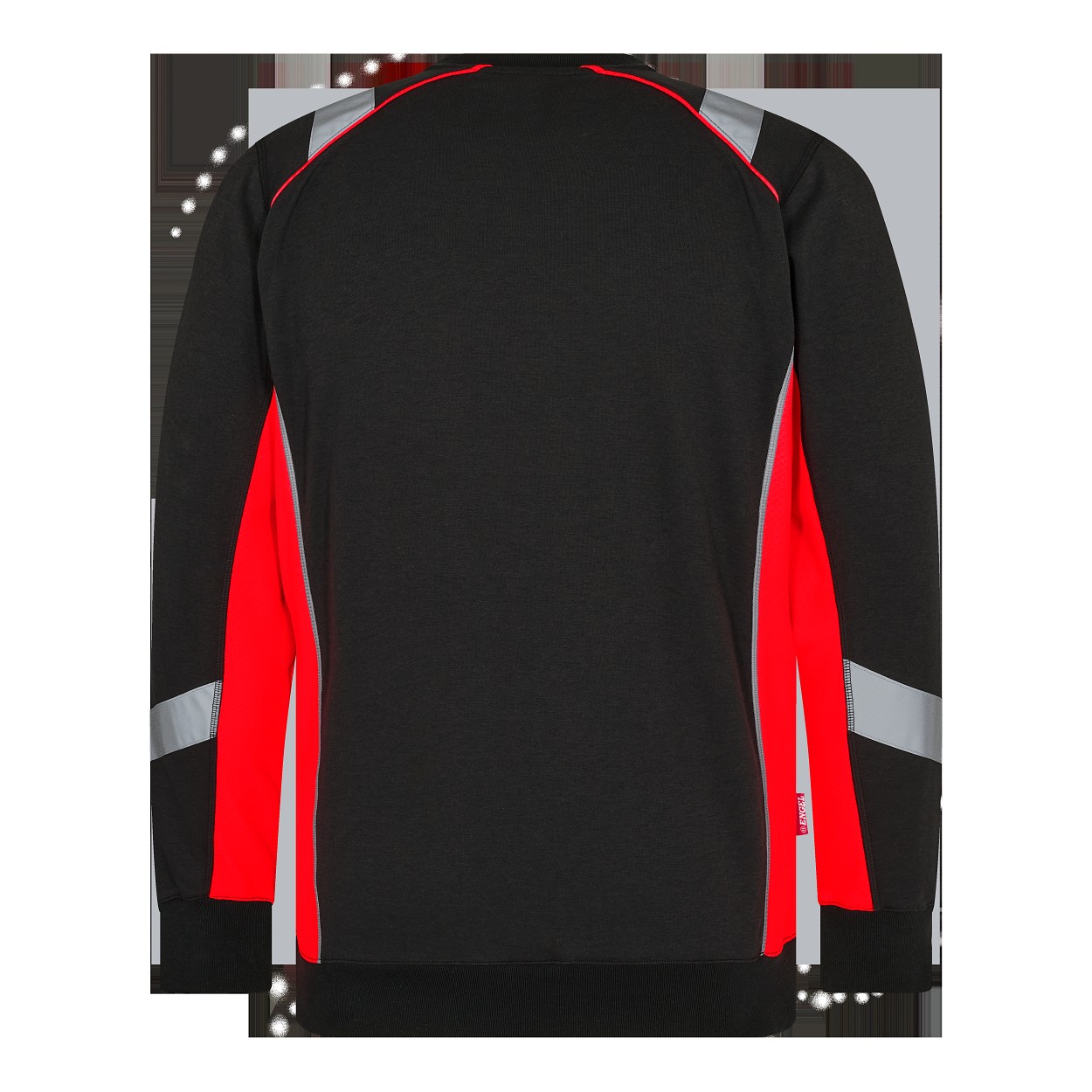 ENGEL Cargo Sweatshirt in Schwarz/Rot, Größe XS