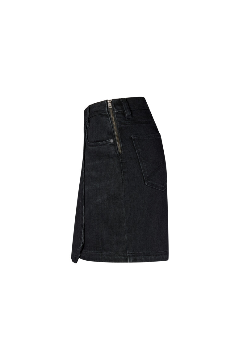 HAKRO 732 DAMEN 5-POCKET-JEANSSKORT X-STRETCH ECO in Schwarz, Größe 3XL