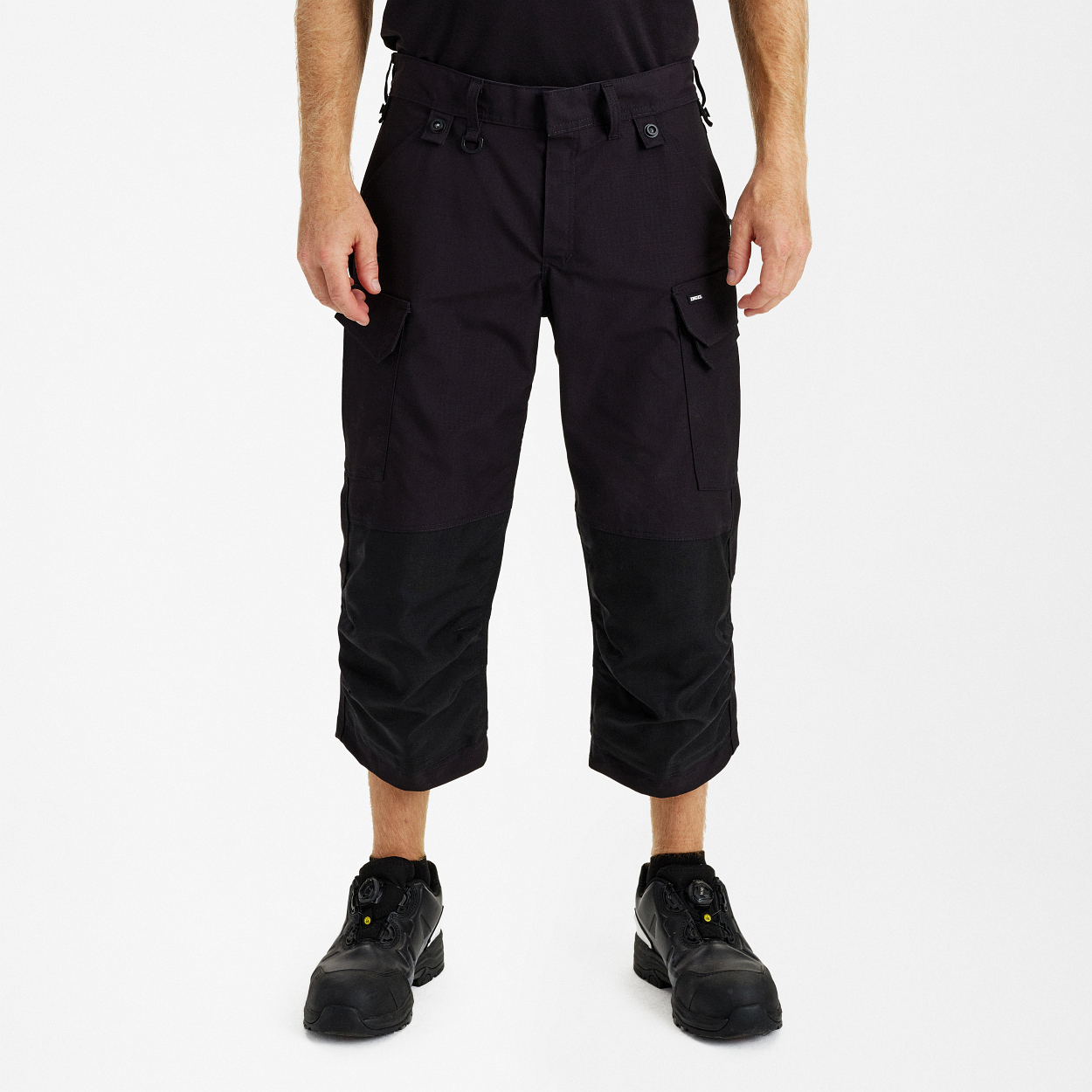 ENGEL Entire 3/4-Hose mit Stretch in Schwarz, Größe 54