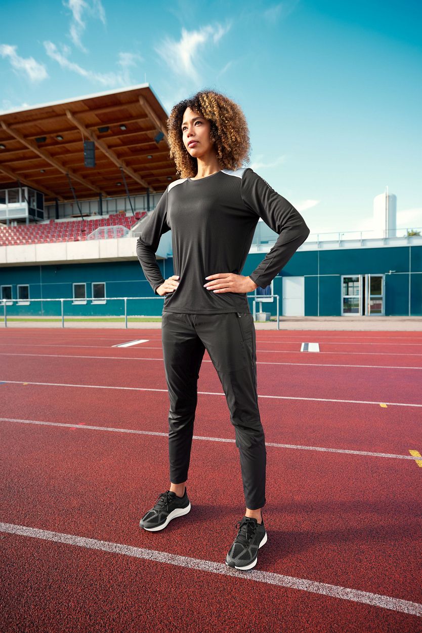 Ladies' Running Shirt Longsleeve GRS "JN1385" in White, Größe 2XL - Daiber