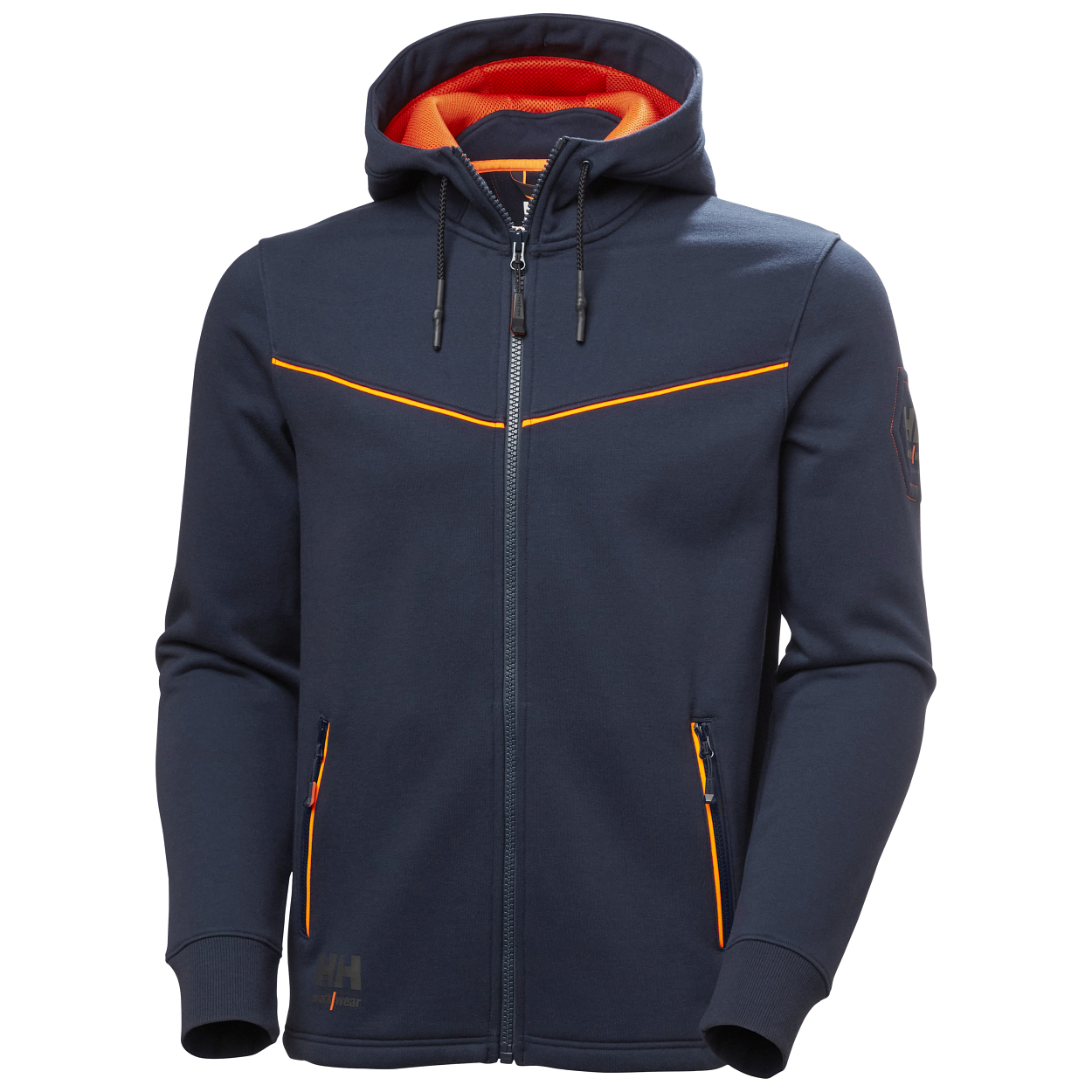 CHELSEA Evo Zip Hoodie "79197" in NAVY, Größe 4XL - Helly Hansen Workwear
