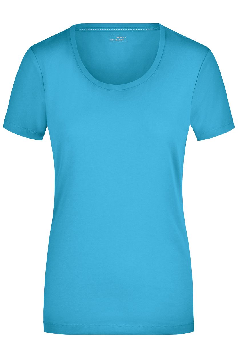 Ladies' Stretch Round-T "JN926" in Turquoise, Größe 2XL - Daiber