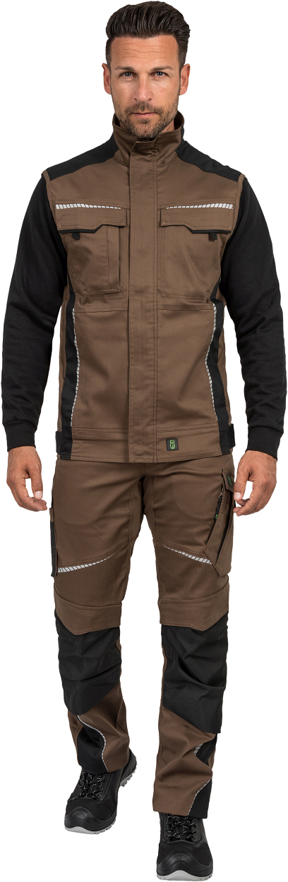 Weste FLEXV29 Flex Line in Haselnuss/Schwarz, Gr. 2XL von Leibwächter