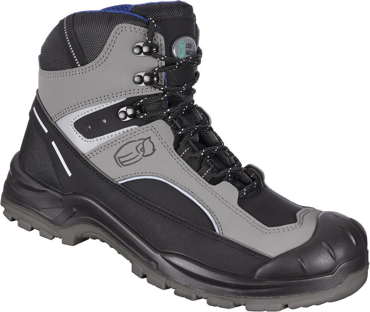Stiefel niedrig L6124 Paris in Grau/Schwarz, Gr. 47 von Leibwächter