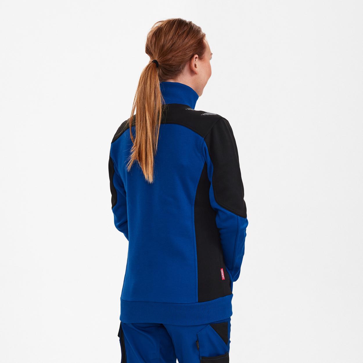 ENGEL Galaxy Damen Sweatcardigan in Surfer Blue/Schwarz, Größe XS