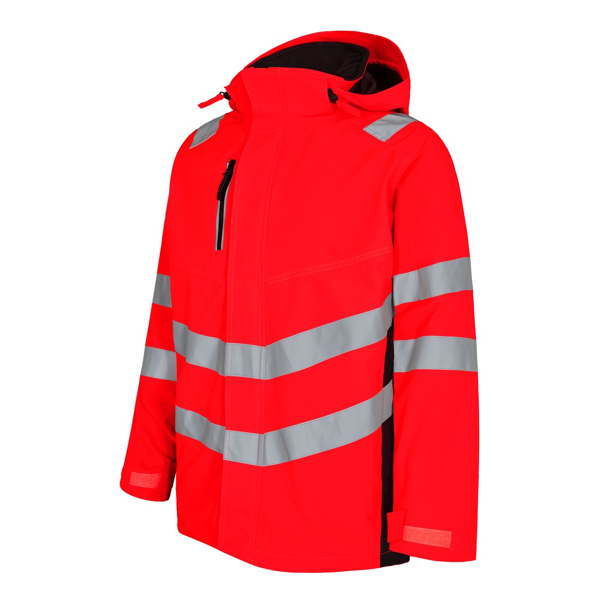 ENGEL Safety Shellparka in Rot/Schwarz, Größe XS