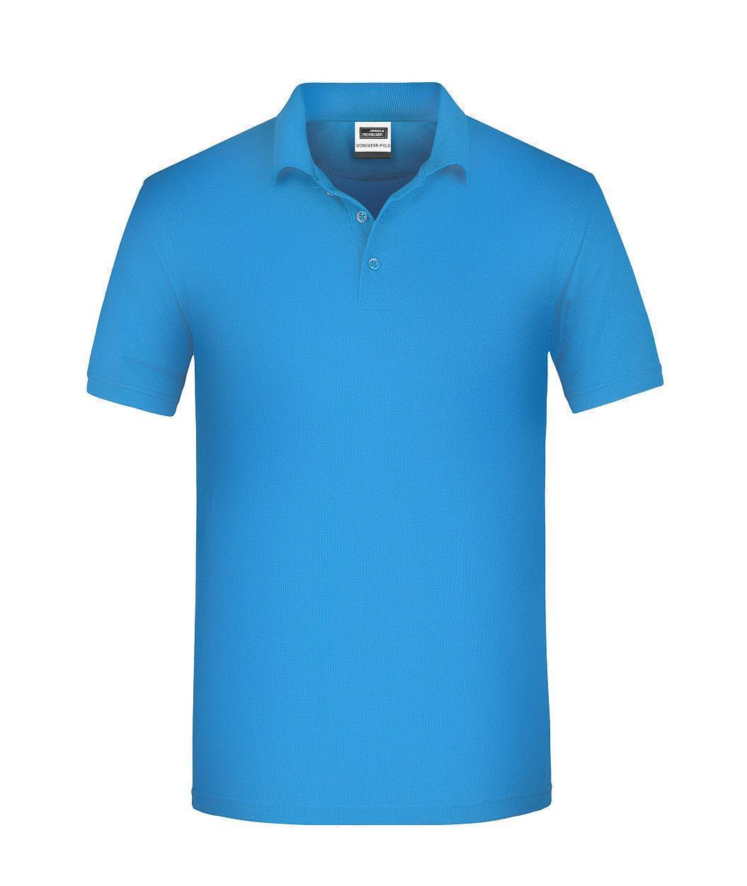 Men's ORGANIC Workwear Polo OCS Blended "JN874" in Aqua, Größe 6XL - Daiber