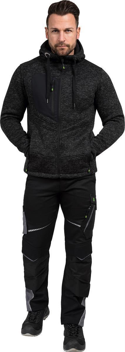 Strickjacke Casual Line Unisex Schwarz CASTJ, Gr. 2XL von Leibwächter