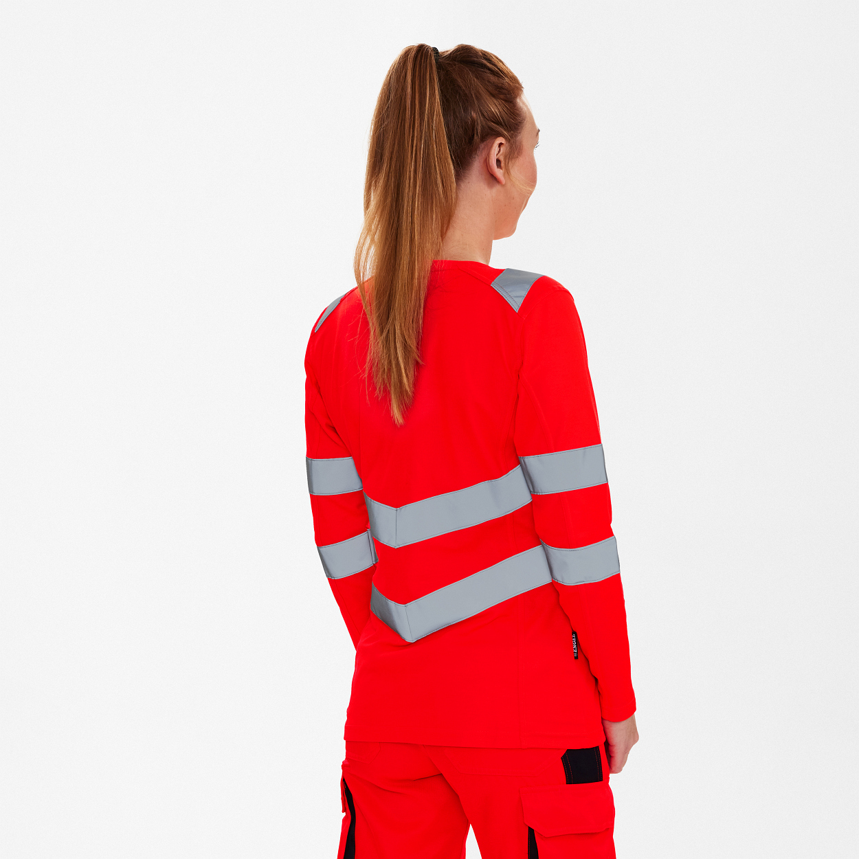 ENGEL Safety Damen langarm-Shirt in Rot, Größe XS